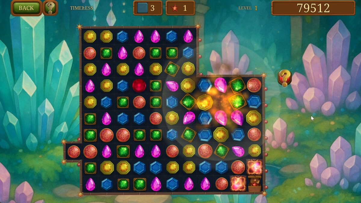 華麗的消除特效與過關畫面