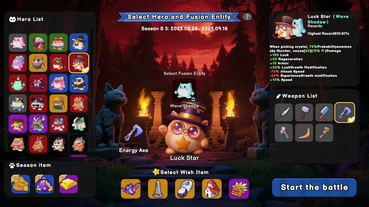 Supercat Survivors 遊戲戰鬥畫面