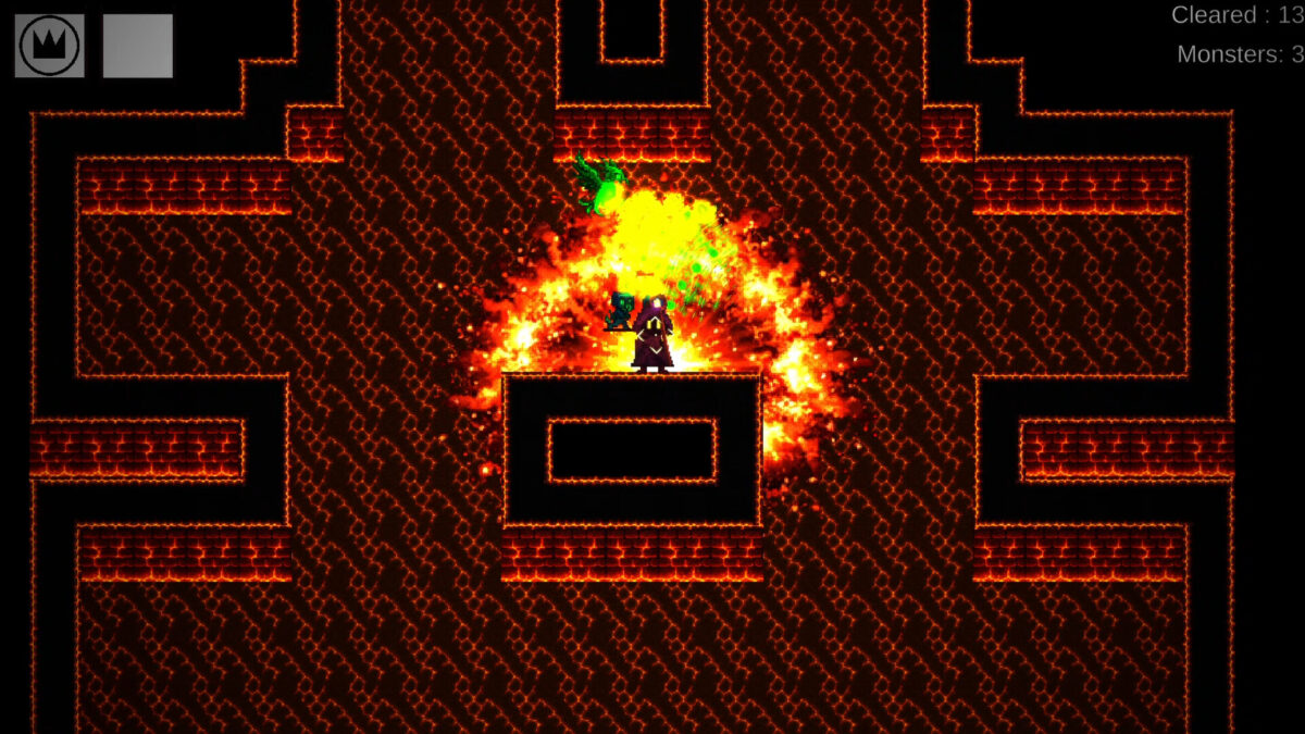 不同元素魔法在螢幕上的交織