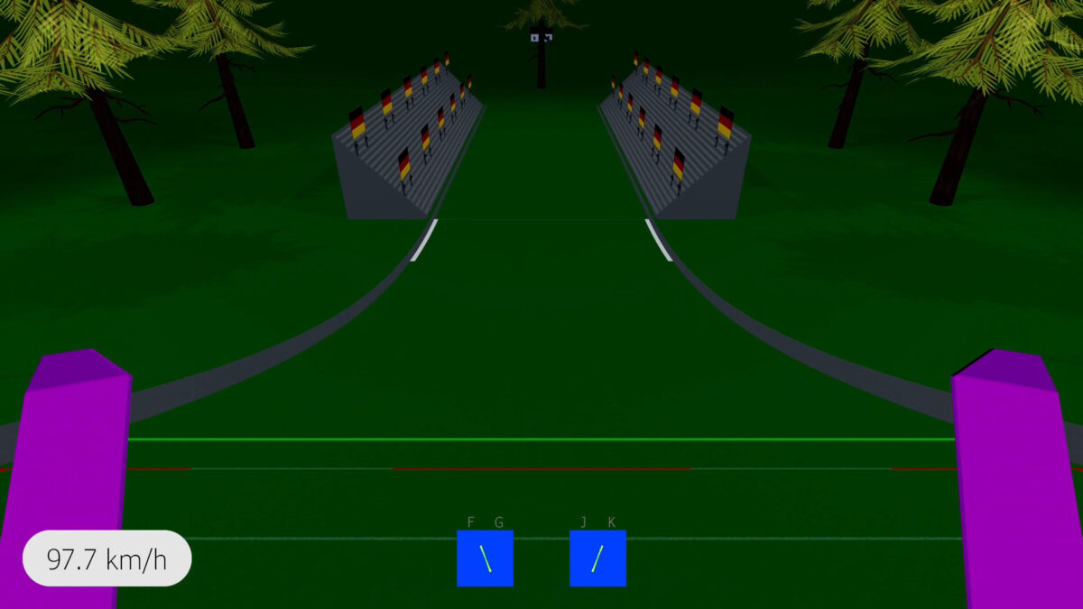 冬季夜間賽事燈光效果