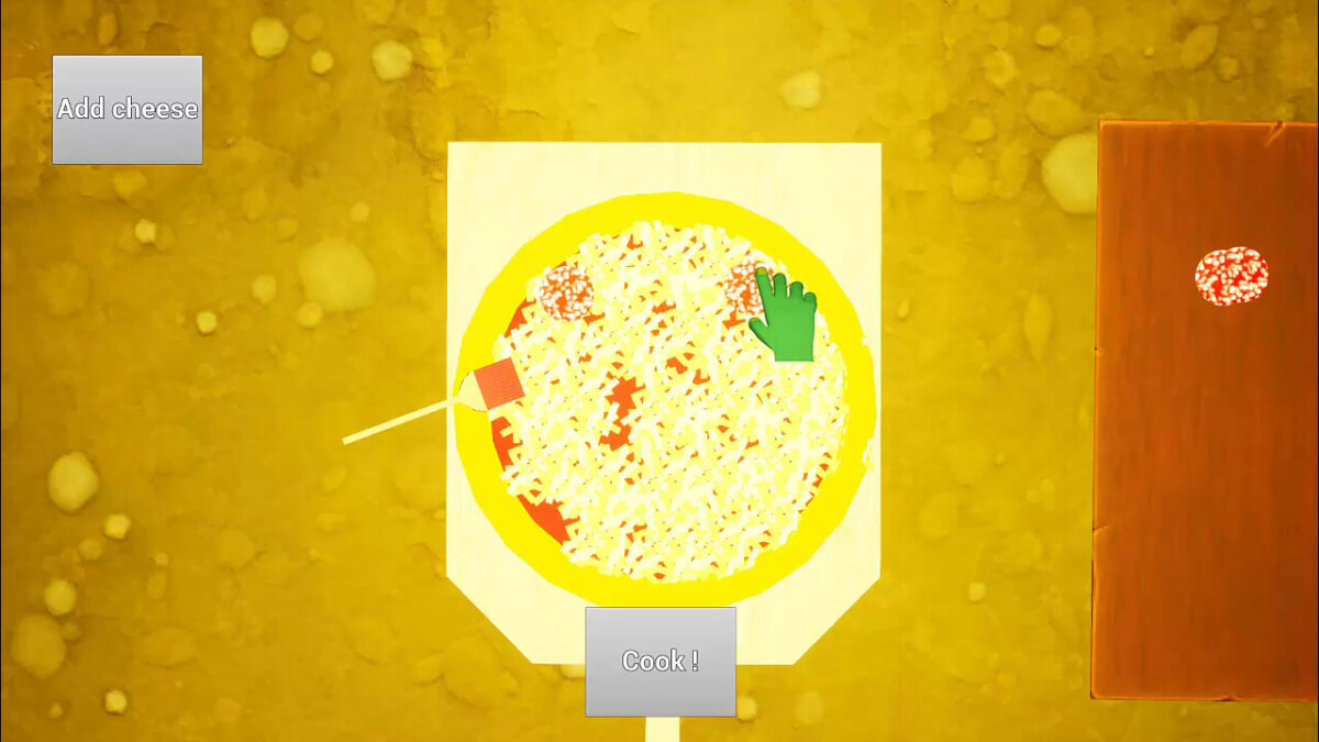 Spiritmorph 遊戲截圖：披薩製作與怪物特寫