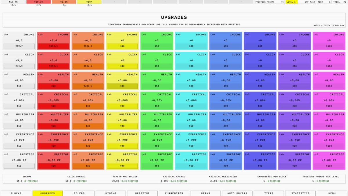 被動挖礦資源產出畫面