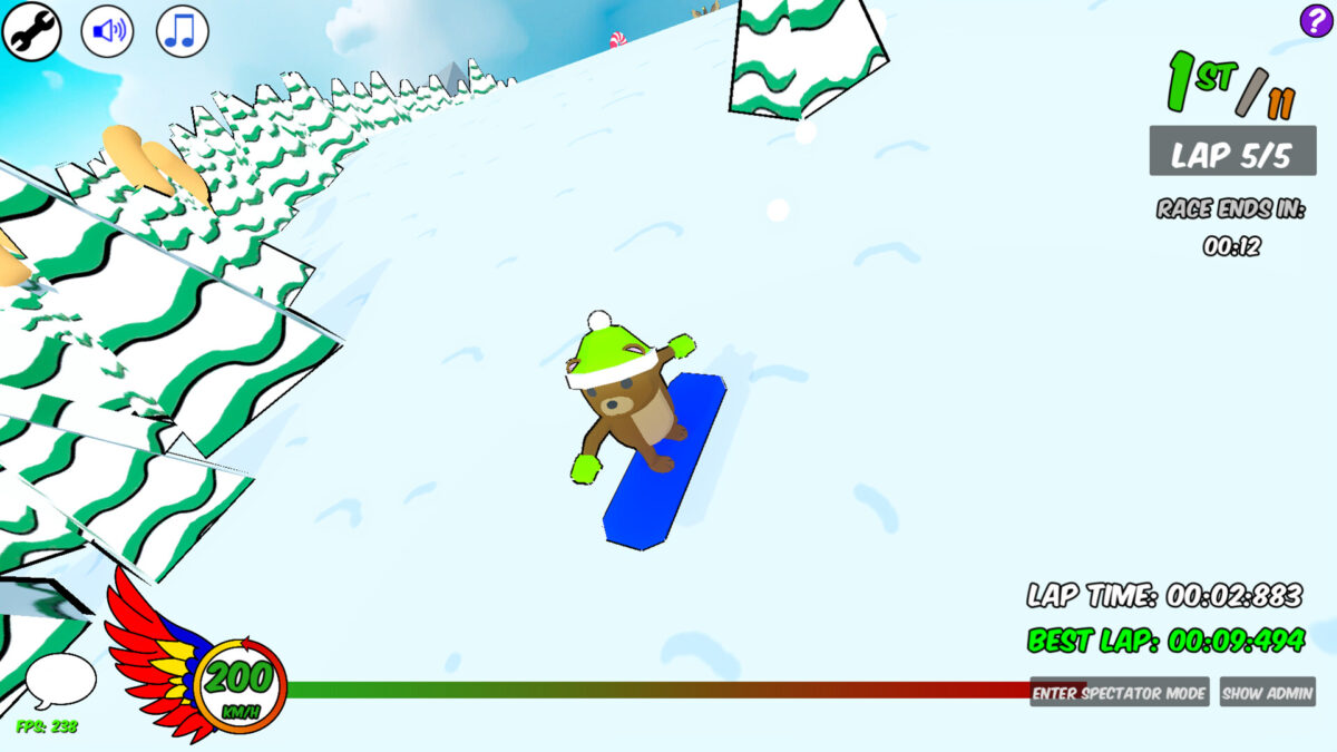 特殊雪地障礙物展示