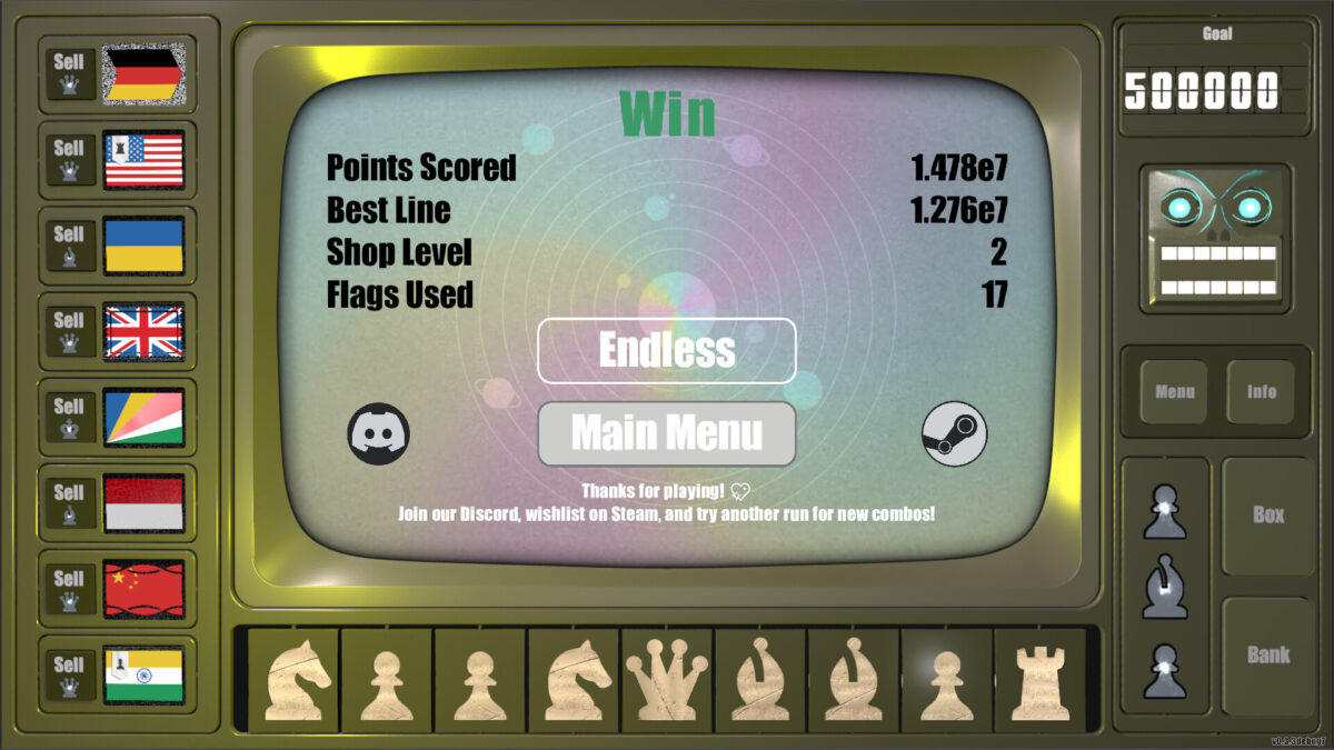 FLAG-O-TRON 遊戲升級與商店介面