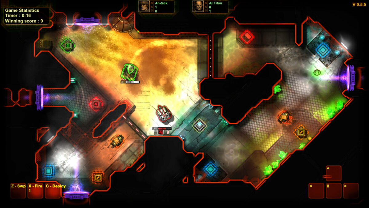 鋼鐵暗影競技場 俯視角戰場展示