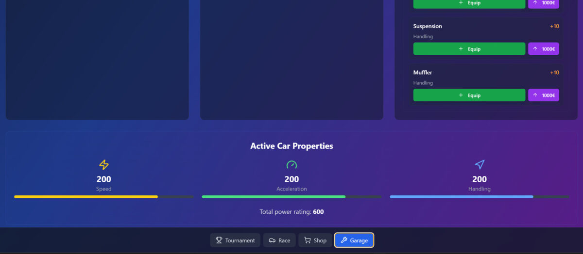 3D race game 遊戲截圖 - 多車競逐場面