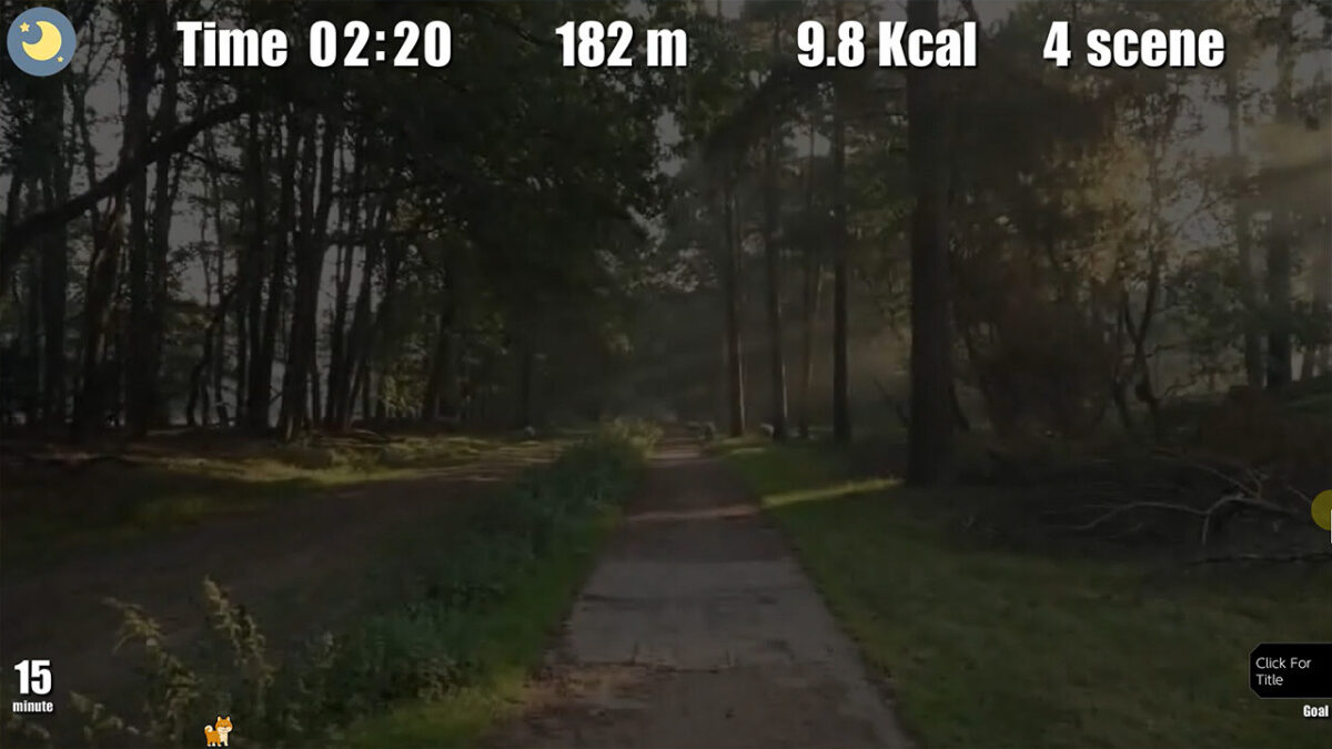 Walking with Diet 中林間小徑場景帶來的放鬆感