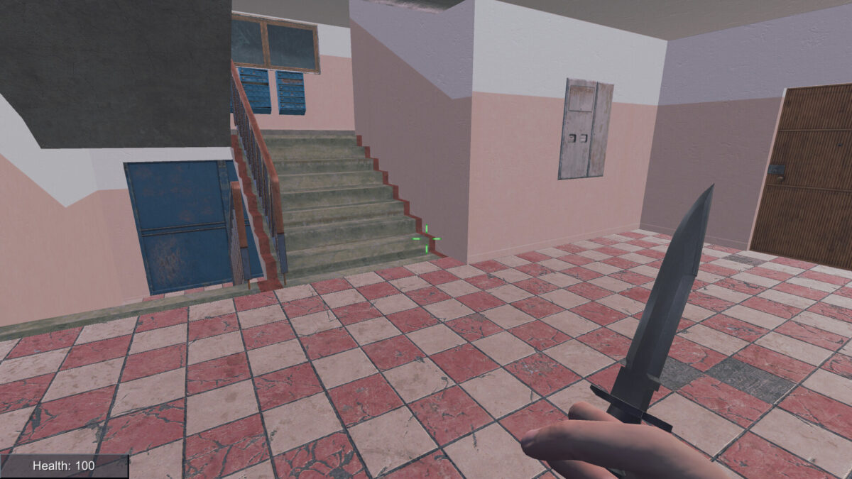 遊戲中的室內開發環境場景