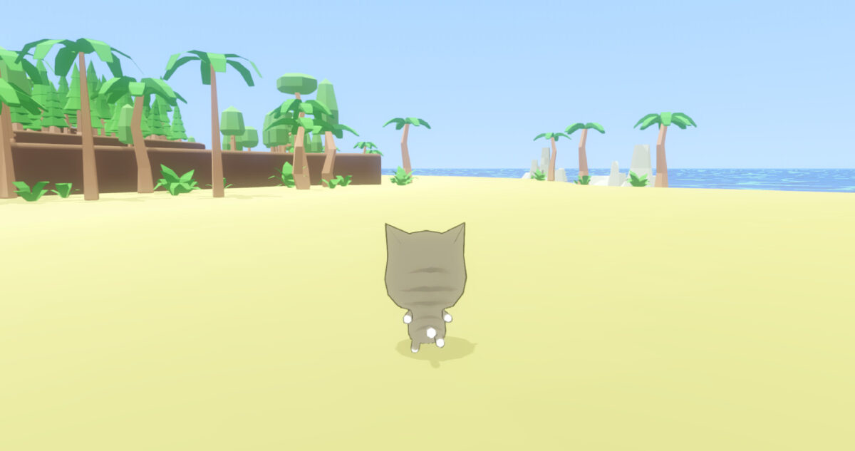 廣闊的熱帶海灘場景