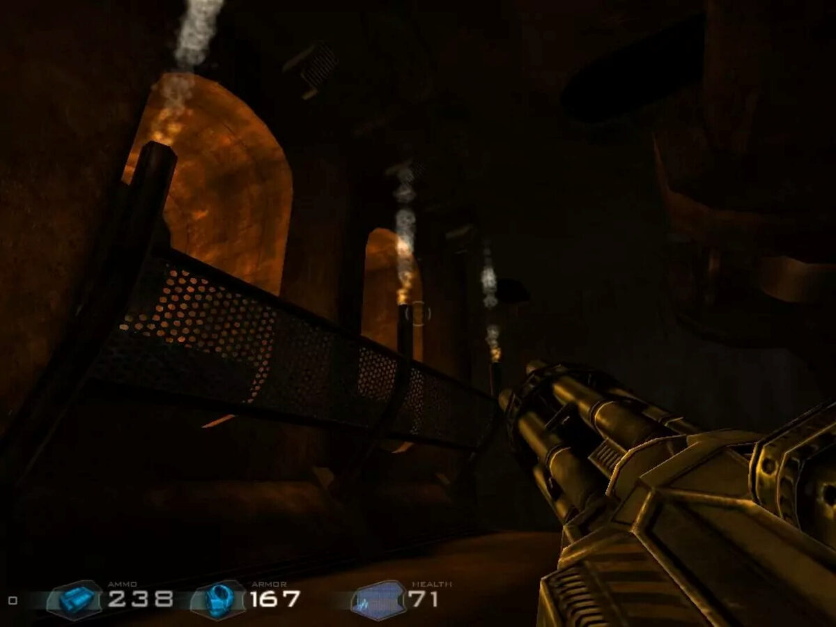 科幻走廊中的激烈交火