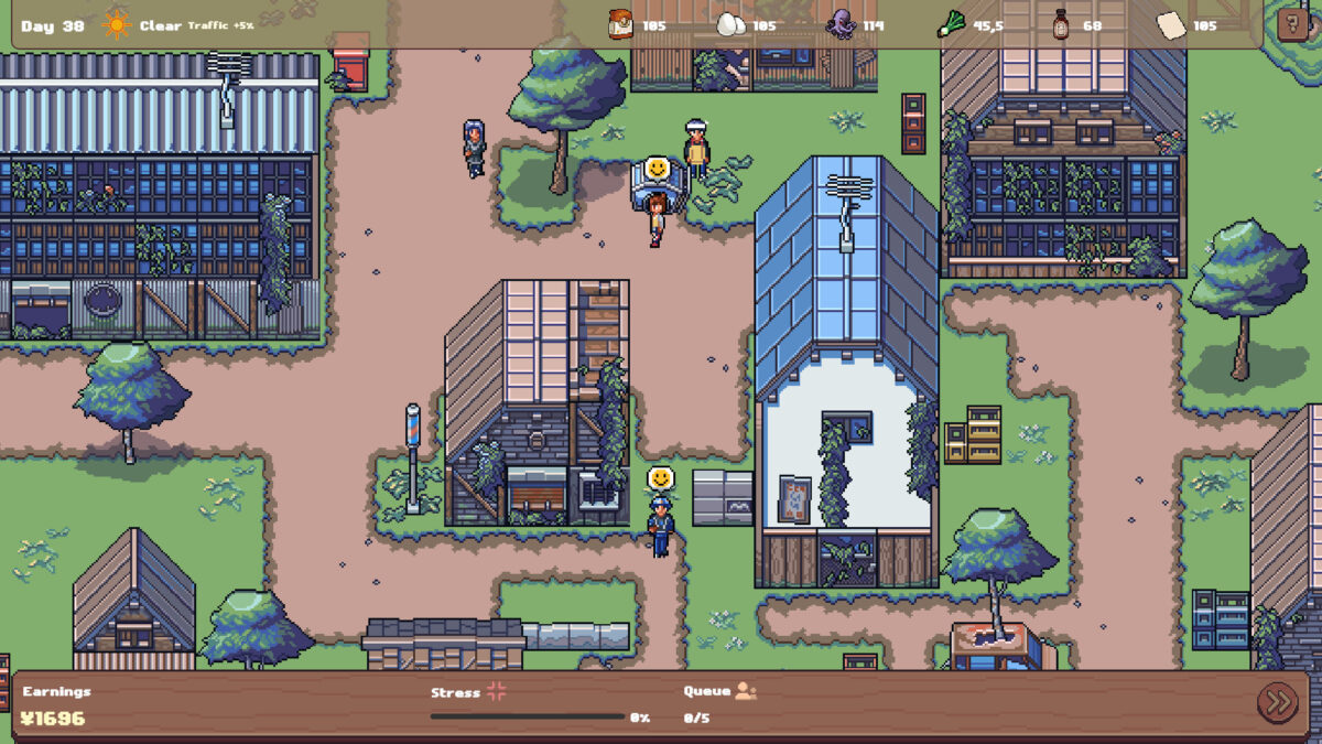 遊戲中的街道與人流