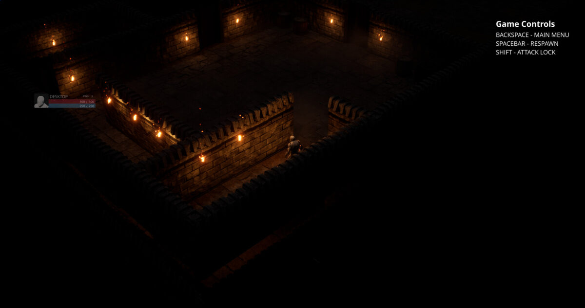 地下實驗室幽暗的內部場景