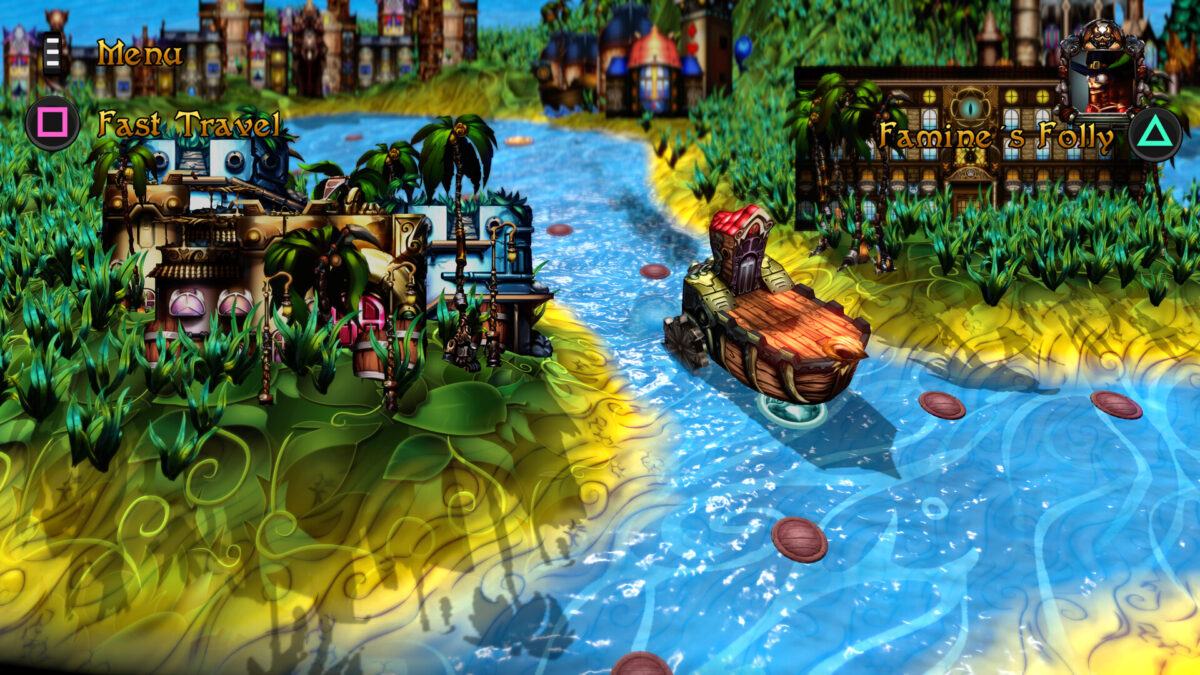 充滿戰利品的關卡終點