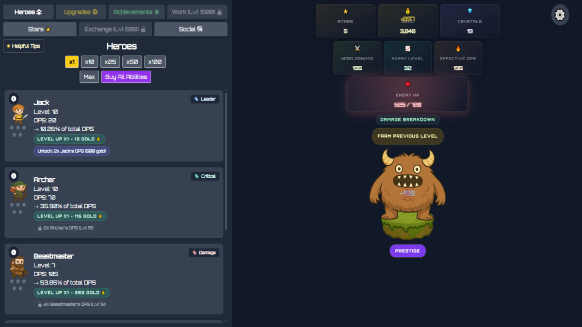 遊戲內繽紛且資訊詳盡的 UI 介面