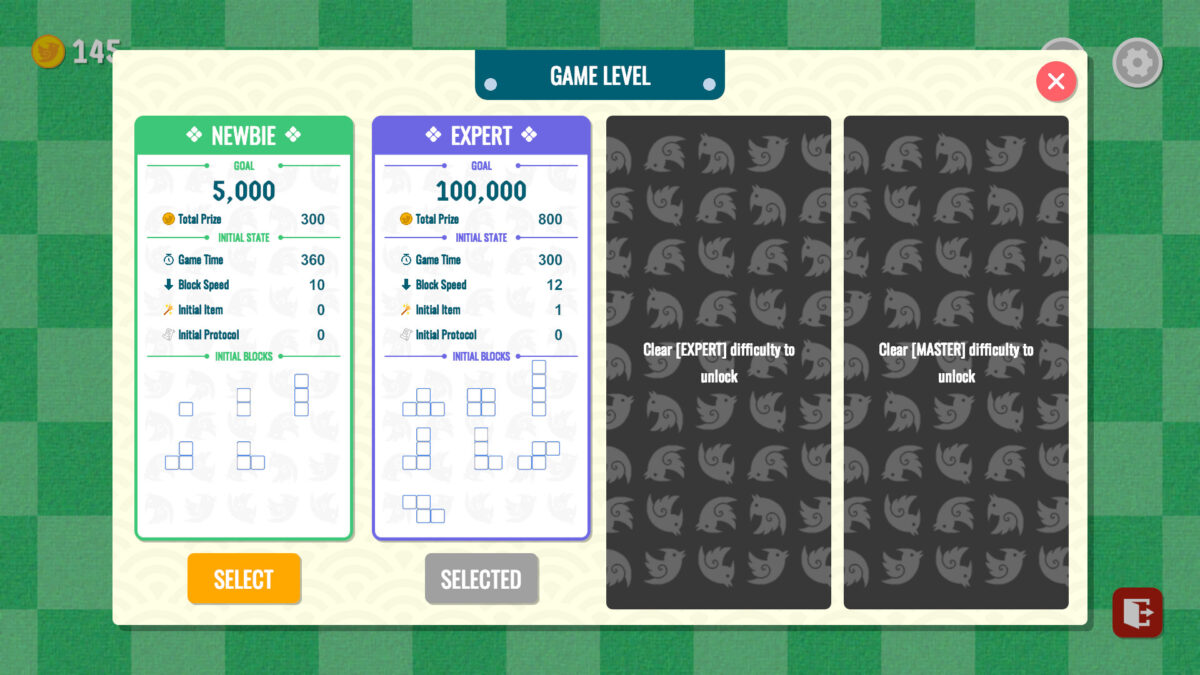 Mahtris 108 遊戲截圖 - 高分結算