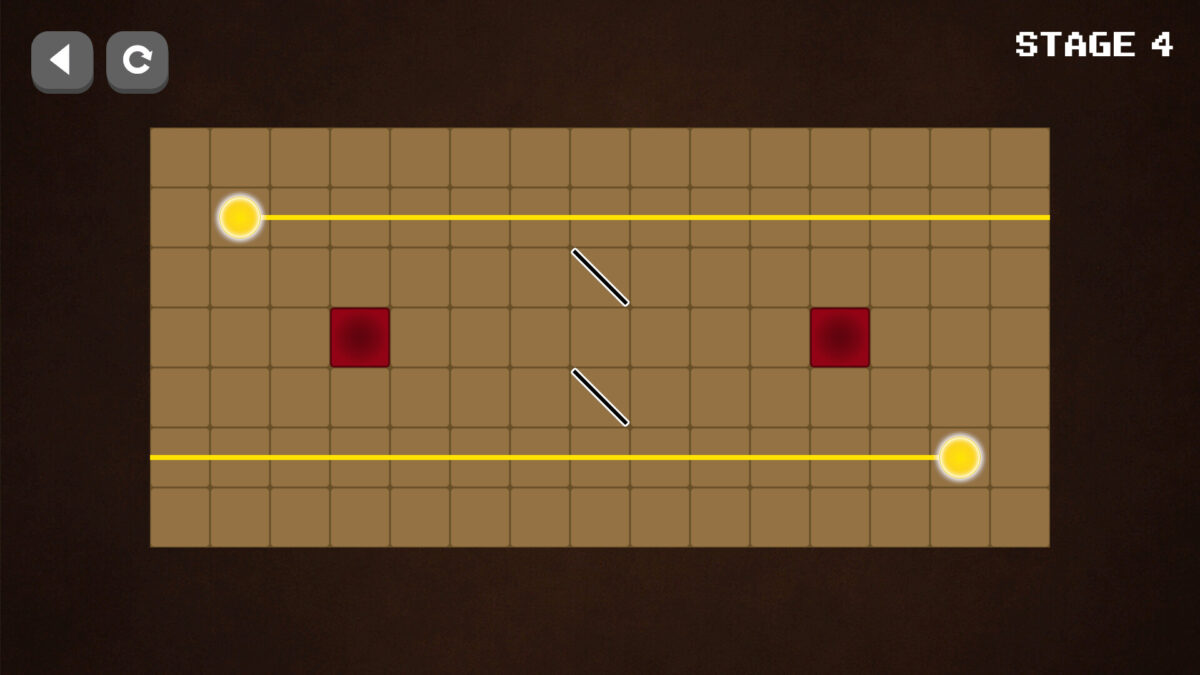 透過光束引導完成關卡目標