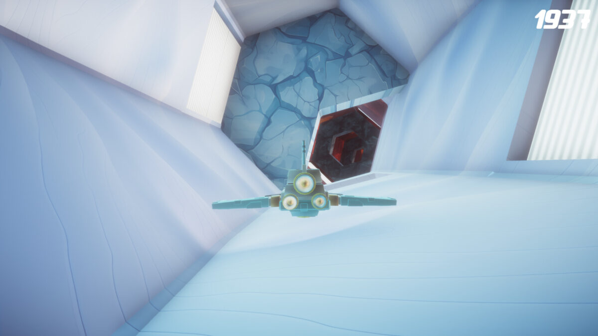 充滿霓虹色彩的能量隧道景觀