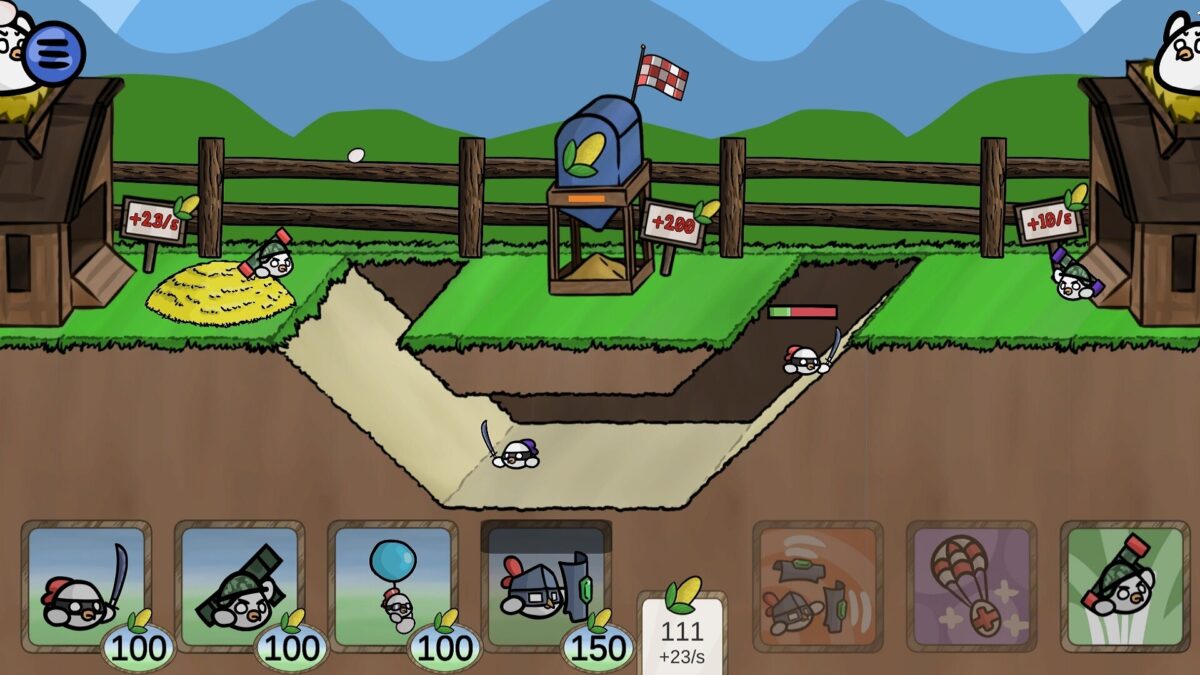 夜晚模式下的戰鬥場景