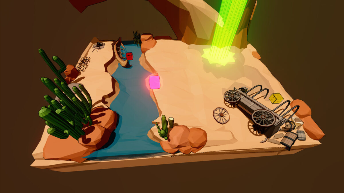 躲避紅色方塊與收集連擊