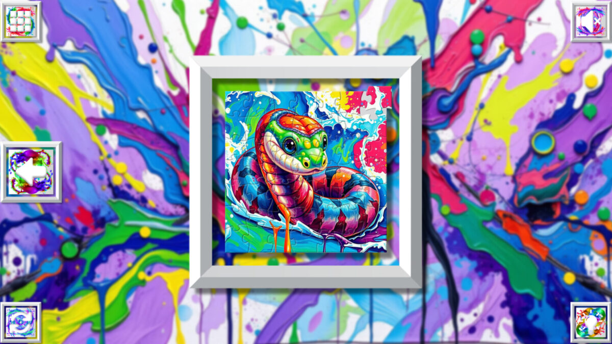 充滿節奏感的藝術線條與對比色彩