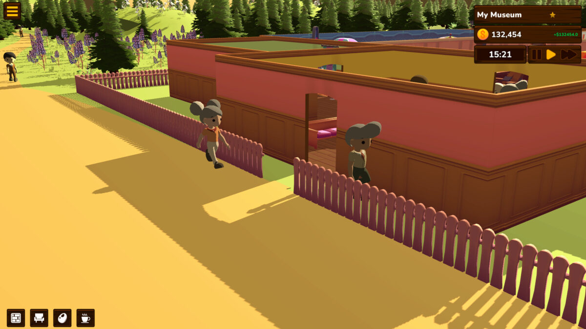 玩家可以自由規畫博物館的展廳與佈置