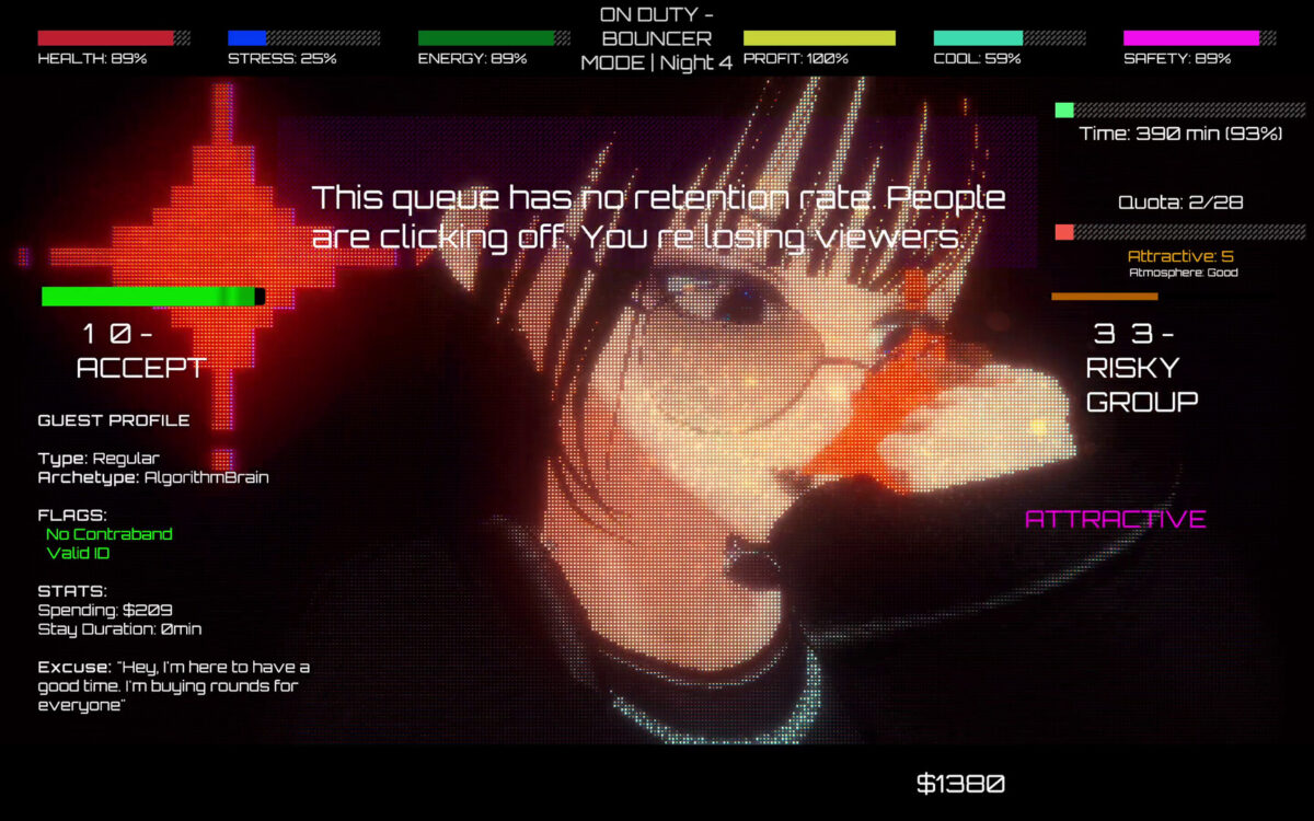 遊戲中的動態事件與賓客反應