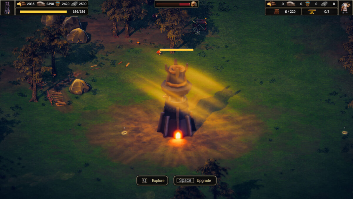 俯視角呈現的激烈塔防戰鬥