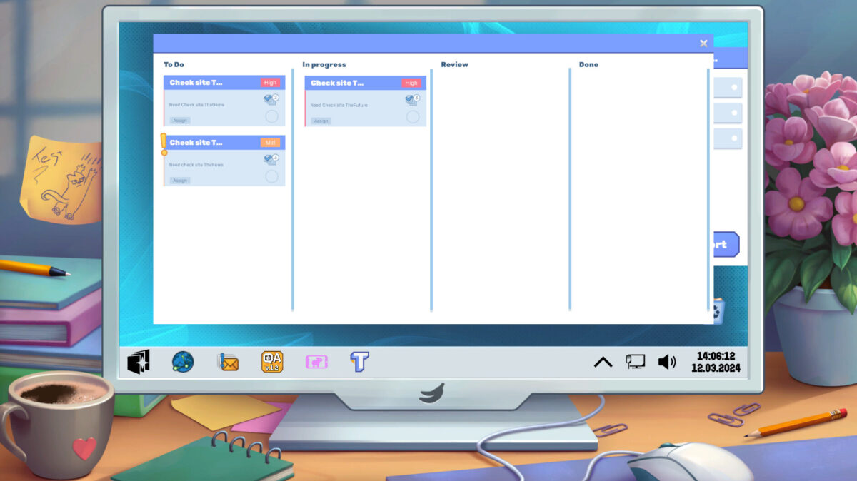 遊戲中的操作界面模擬