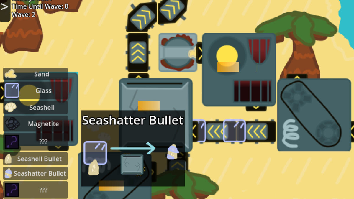 《One Turret》遊戲另一場景，展示不同的地貌與砲塔運作狀態