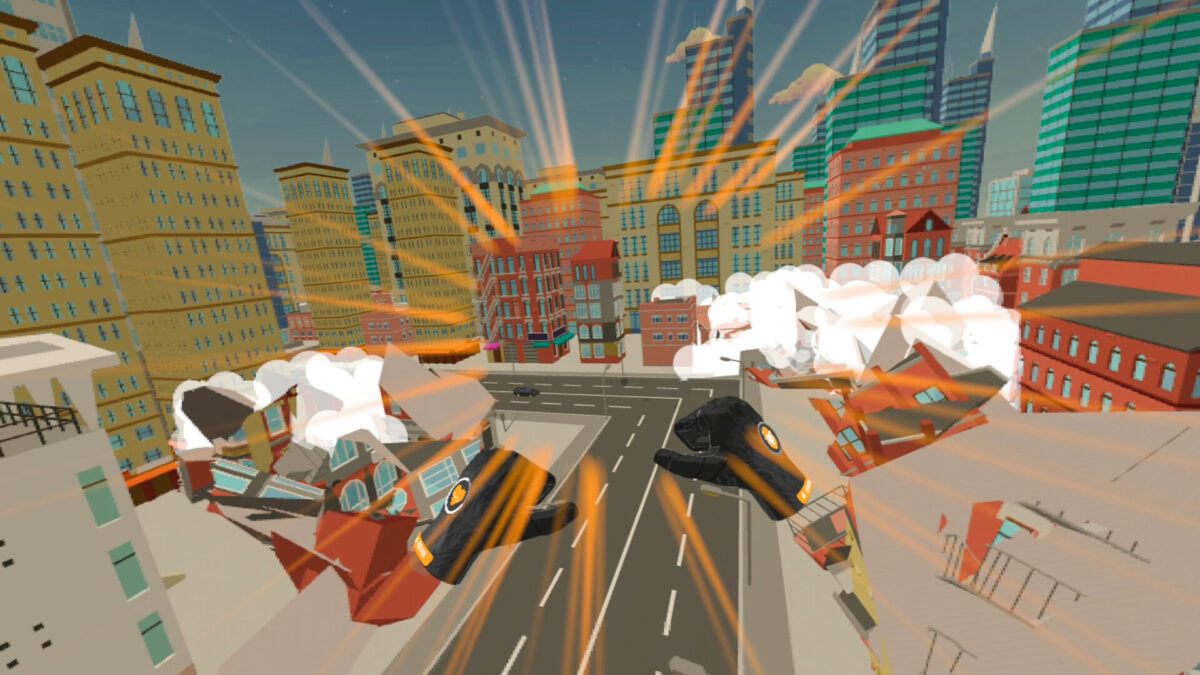 使用各種姿勢與動作進行破壞