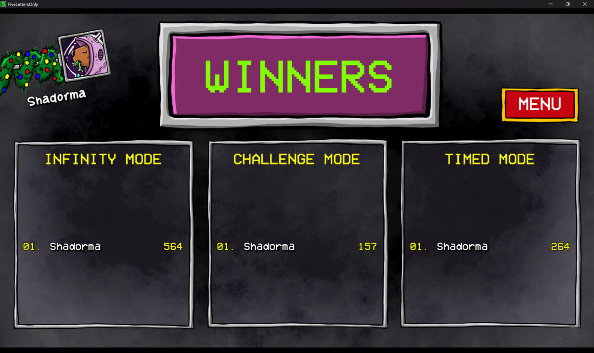 Five Letters Only 遊戲截圖:解鎖內容一覽