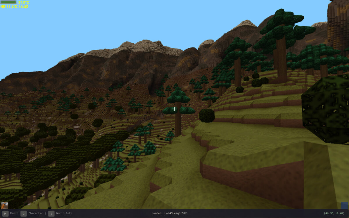 Schema 森林生態系統模擬畫面