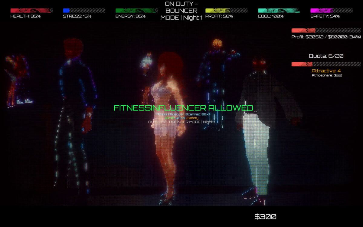 與夜店職員的互動與對話