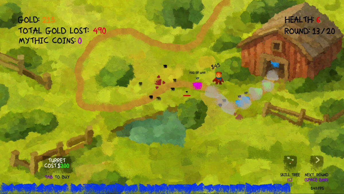 Paint On Paint TD 實機戰鬥畫面