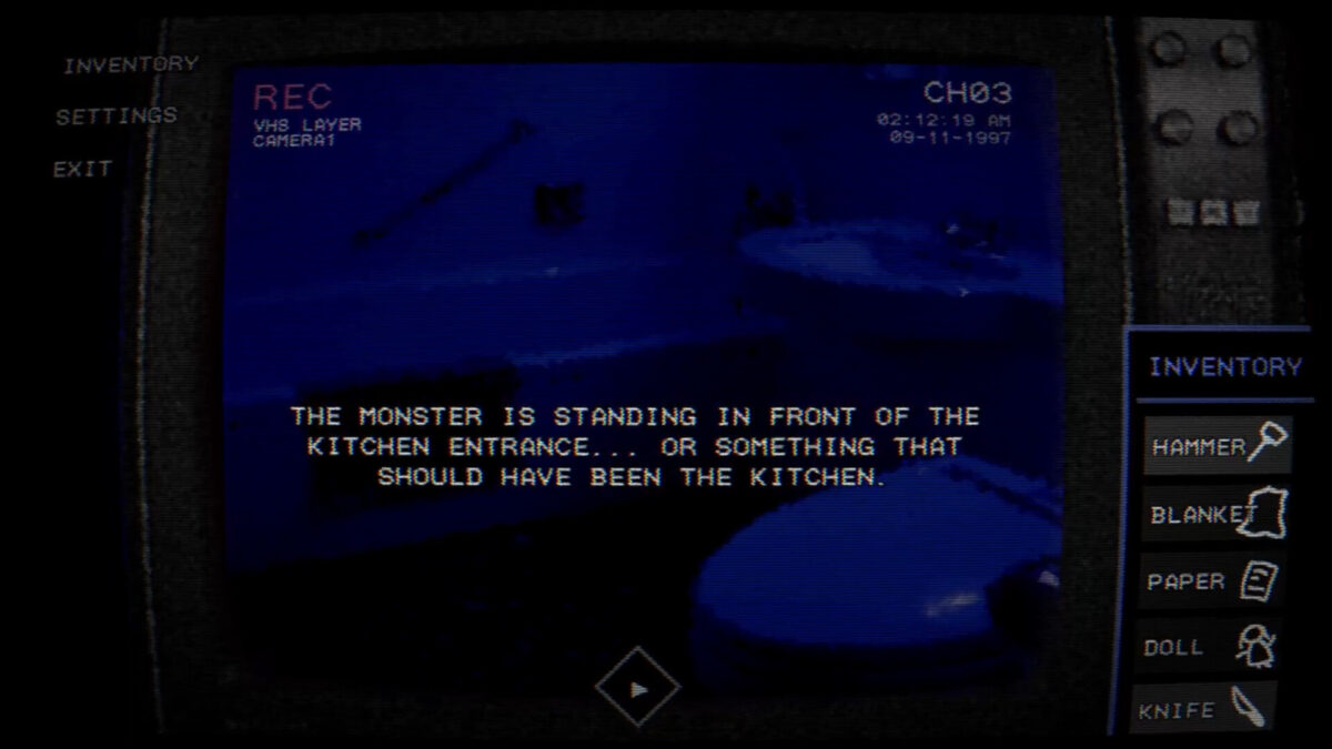 Spooltape 遊戲場景截圖 - 調查畫面