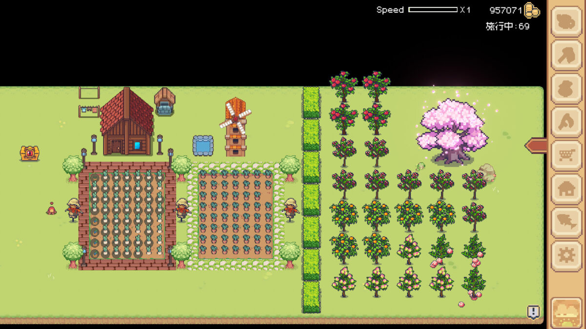 風車運作與農作物加工系統