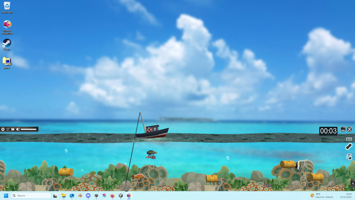 Window Aquarista 遊戲截圖 - 豐富的裝飾品選擇