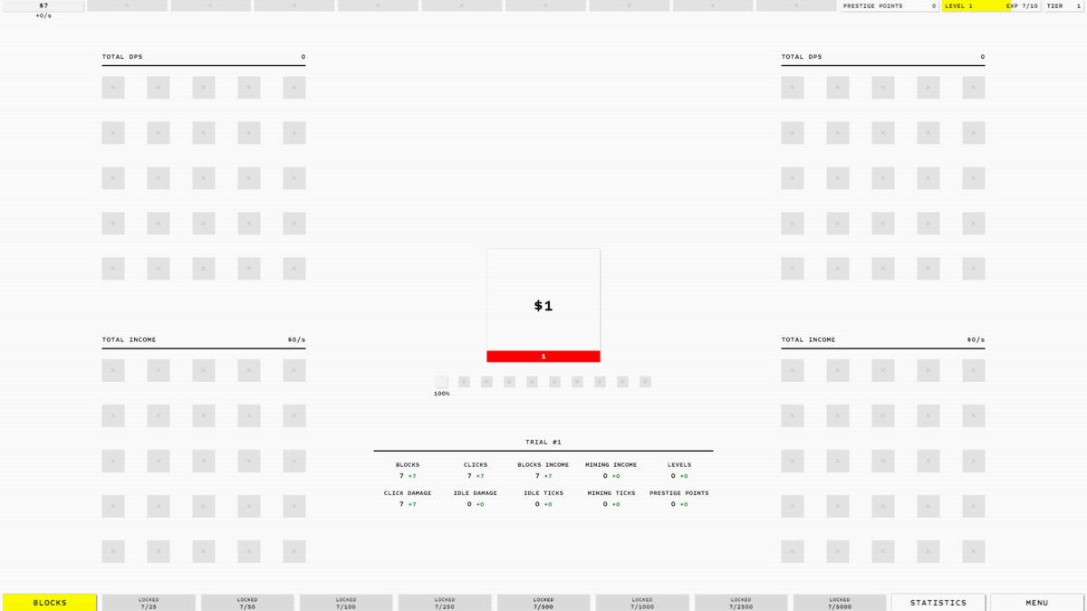 聲望系統與重置介面展示