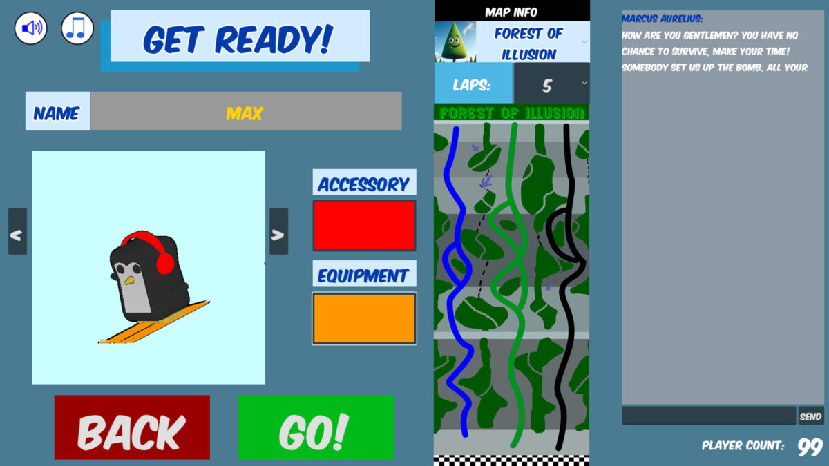 角色選擇畫面:多樣化的外觀定制