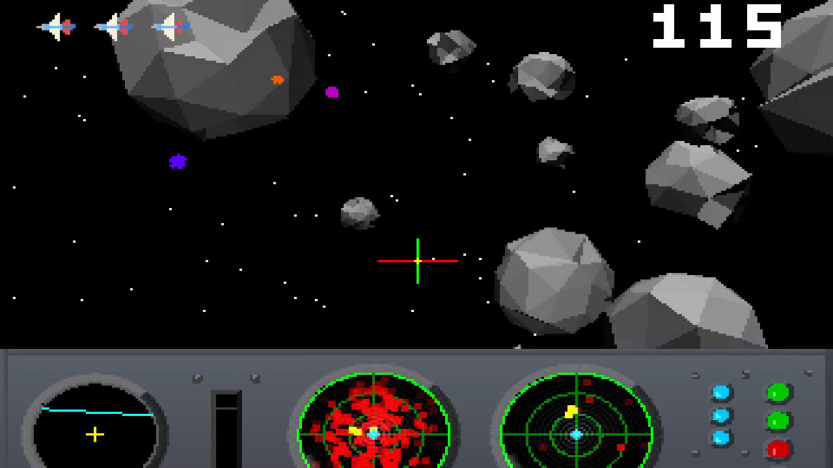 Mega Roids 實際遊戲截圖：爆炸特效