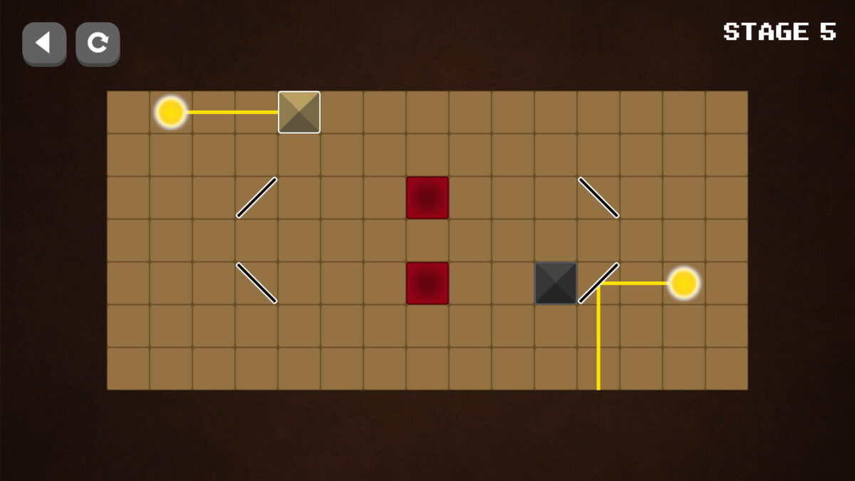 展示不同角度反射的關卡細節