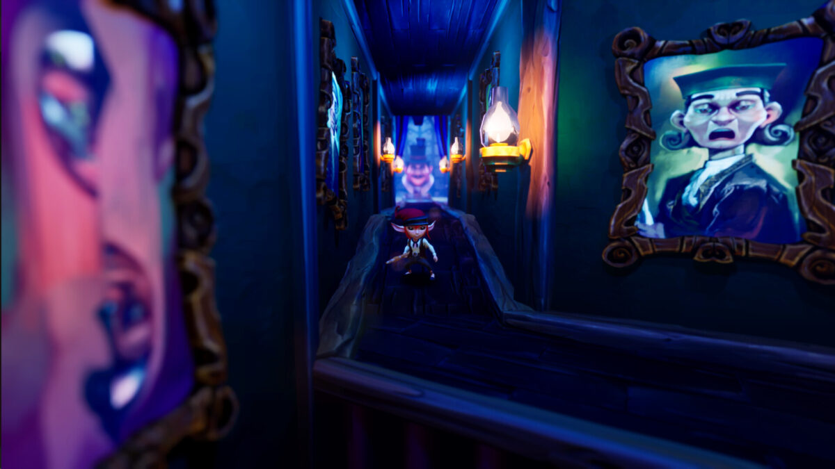 《Manairons》遊戲中主角與其他可愛生物互動的溫馨場景。