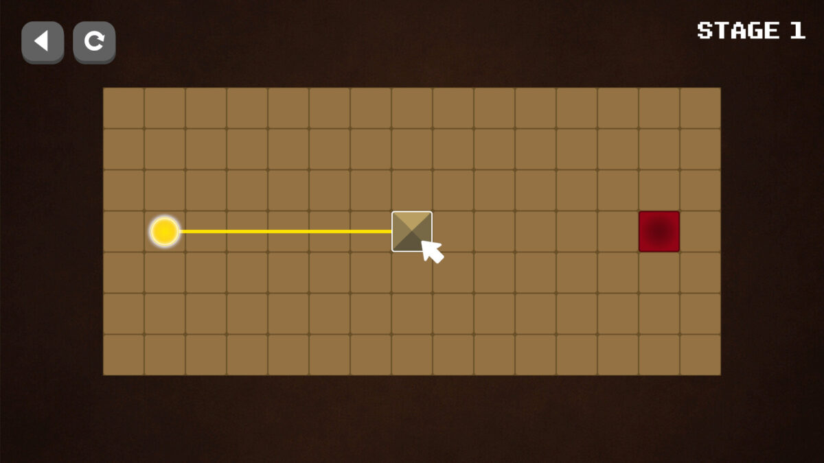 遊戲中的雷射反射機制展示