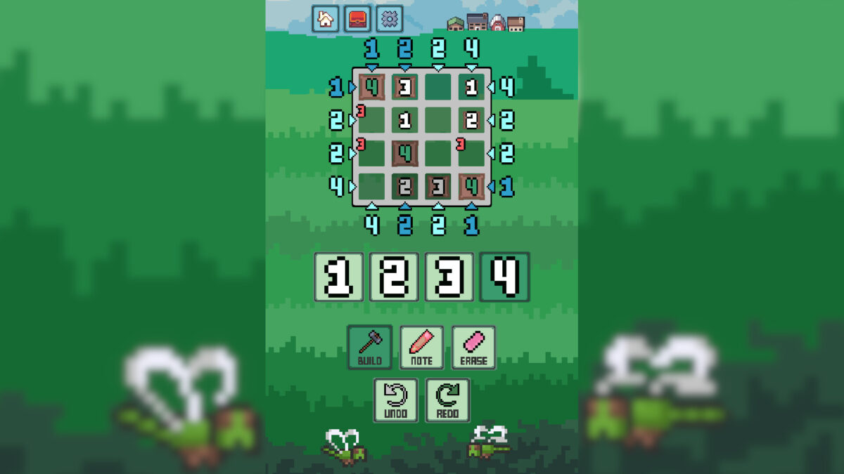 垂直螢幕的拼圖操作介面