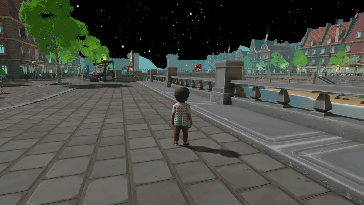 遊戲截圖 - 情人小鎮的街道探索