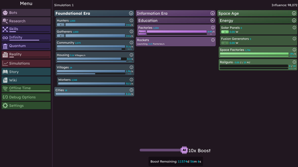 遊戲後期的極限複雜度展示