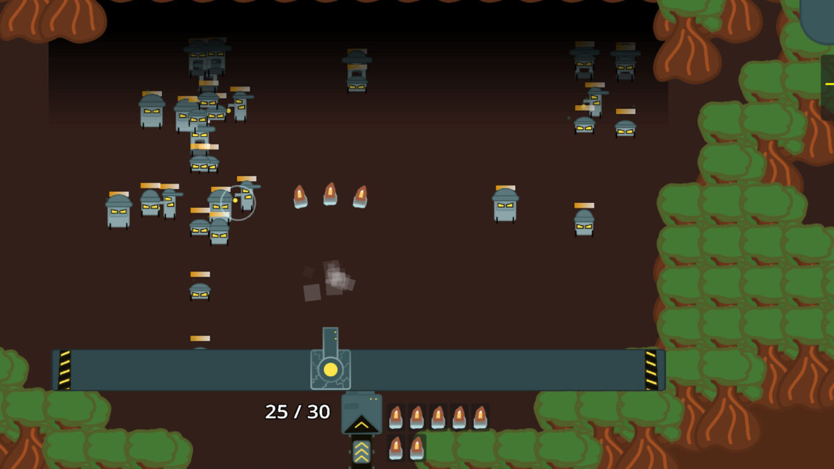 《One Turret》合成系統示意圖，呈現多種原料與機器的複雜交互