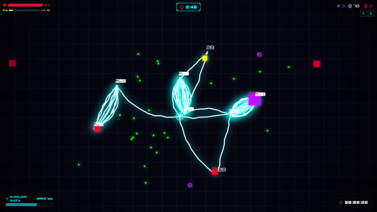 NeonSurvivor 在不同關卡中的環境氛圍