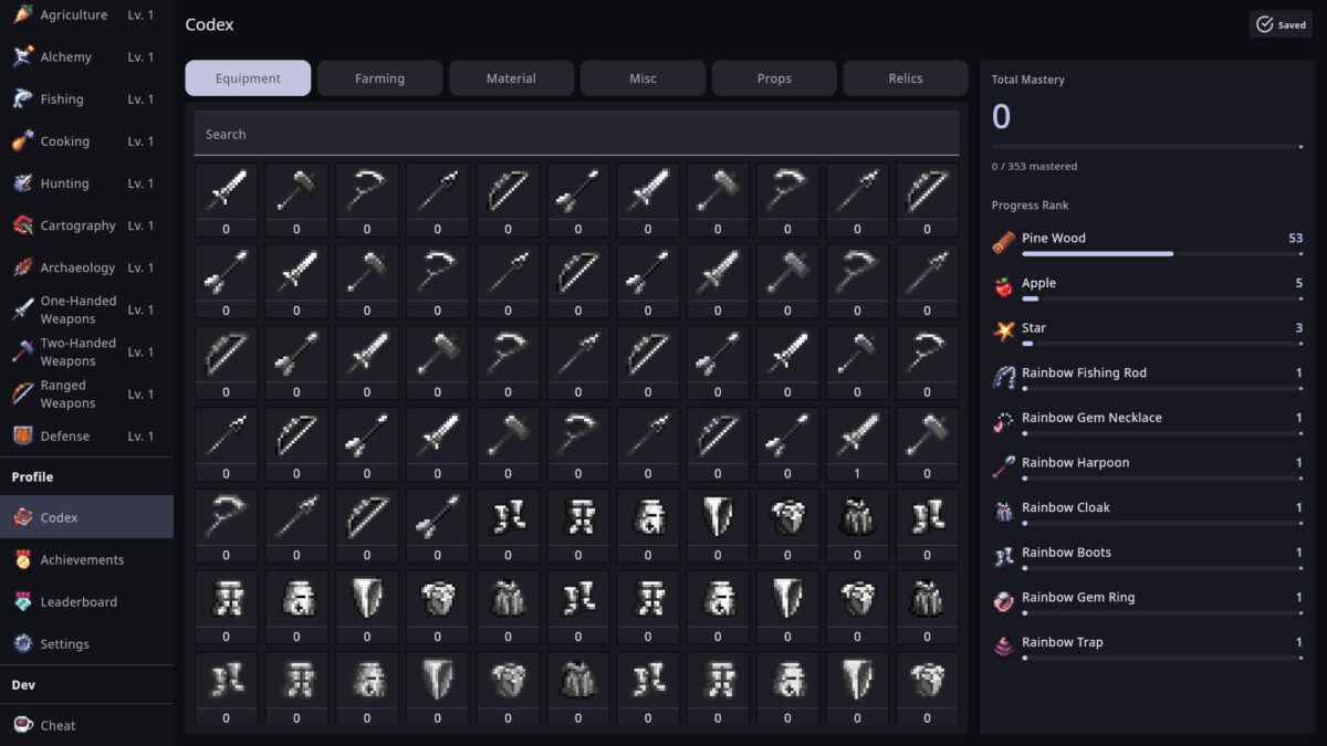 遊戲中的附魔與強化介面展示