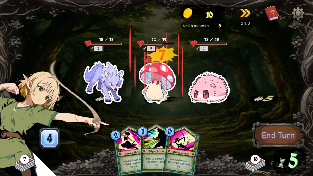 遊戲戰鬥畫面截圖